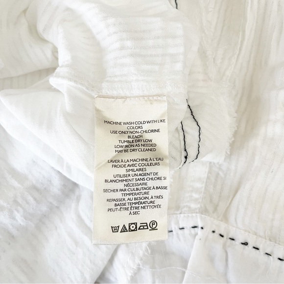 Free People Black Tie Tux Blouse | Small - Picture 11 of 14